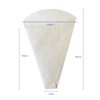 Crepe Triangle Bags, Brown Plain Perforation, Pack of 100