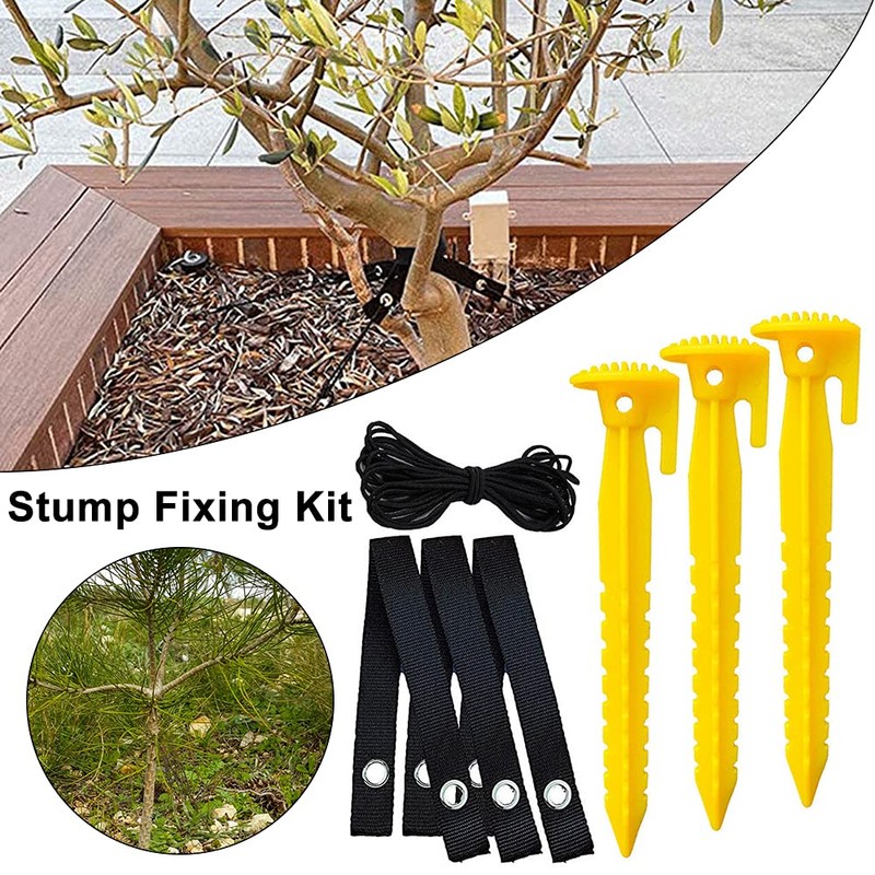 Jetcloud Garden Tree Staking Kit, 3 Tree Stakes + 3
