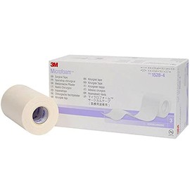 3M™ Microfoam™ Surgical Tape, 1528-4, 4 inch x 5 1/2 yard (10cm x 5m), Stretched, 3 Rolls/Carton