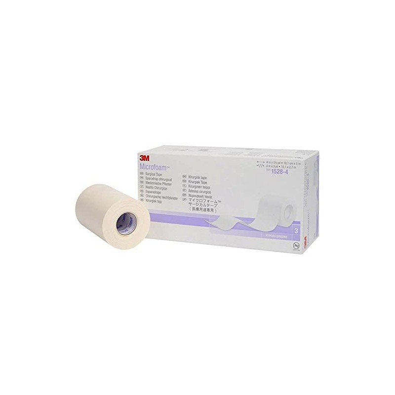 3M™ Microfoam™ Surgical Tape, 1528-4, 4 inch x 5 1/2