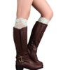 mollensiuer 2 Pairs Stretch Lace Boot Cuffs Leg Warmers Socks