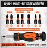 Multi 8-in-1 Magnetic Adjustable Screwdriver: Mini Hand Screwdrivers Set with