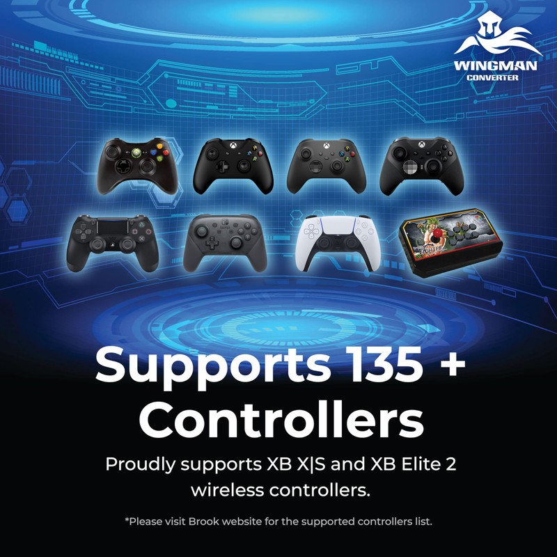 Brook Wingman XB 2 Converter with Keychain - Wireless Controller