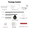 CUBITOR LED Recessed Lighting Kit,6 Pack Self-Adhesive LED Light Bar,