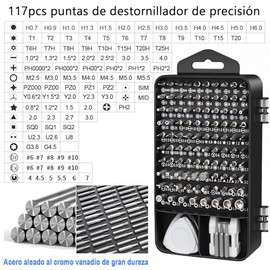 Juego de Desarmadores, 138 en 1 Destornilladores de Precision Extrable Profesional Magntica, Kit de Herramientas de Reparacin para PC, Celulares,...  