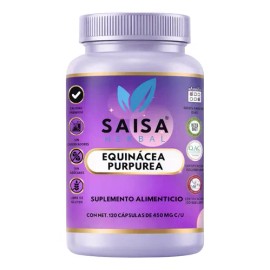 Equinacea Pura Premium 100% | 120 Cáp | Suplemento Alimenticio | Saisa Herbal