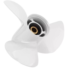 MARKGOO Propeller 13 1/2 X 15-K RH 15 Spline Tooth for Yamaha Outboard 50 60 70 75 80 85 90 100 115 130 HP Boat Motor Engine Parts Aluminum Prop 6E5-45947-00-00 6E5-45947-00-EL