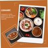 iplusmile 2Pcs Ceramic Steaming Bowls Practical Kitchen Tableware for Soup