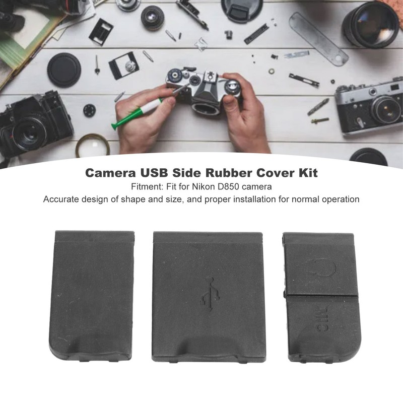 Camera USB Side Rubber Cover Kit Strong Protection Rugged Stylish
