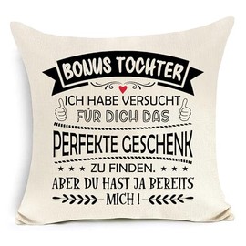 Awyuan Bonus Daughter Gift Ich Habe versucht Finden Aber du hast ja bereits Mich Cushion Cover for Bonus Daughter Birthday Gift