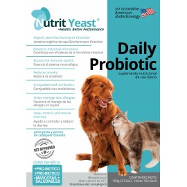 All Natural Daily Probiotics For Dogs And Cats Nutrit Yeast 3.52 Oz (100 g)