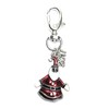 Christmas Keyring - Santa Keyring with 2020 Charm with Red