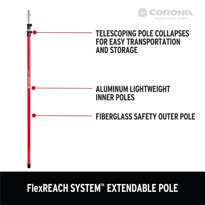 Corona FlexREACH System 15 Ft. Extendable Pole For Manual Pole