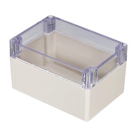 TOP-VIGOR 160x110x90mm Wateproof IP65 Electrical Junction Box, ABS Plastic Project Boxes with Screws for DIY Electronics Projects, Indoor/Outdoor Power Module Case, Instrument Case Box, Clear