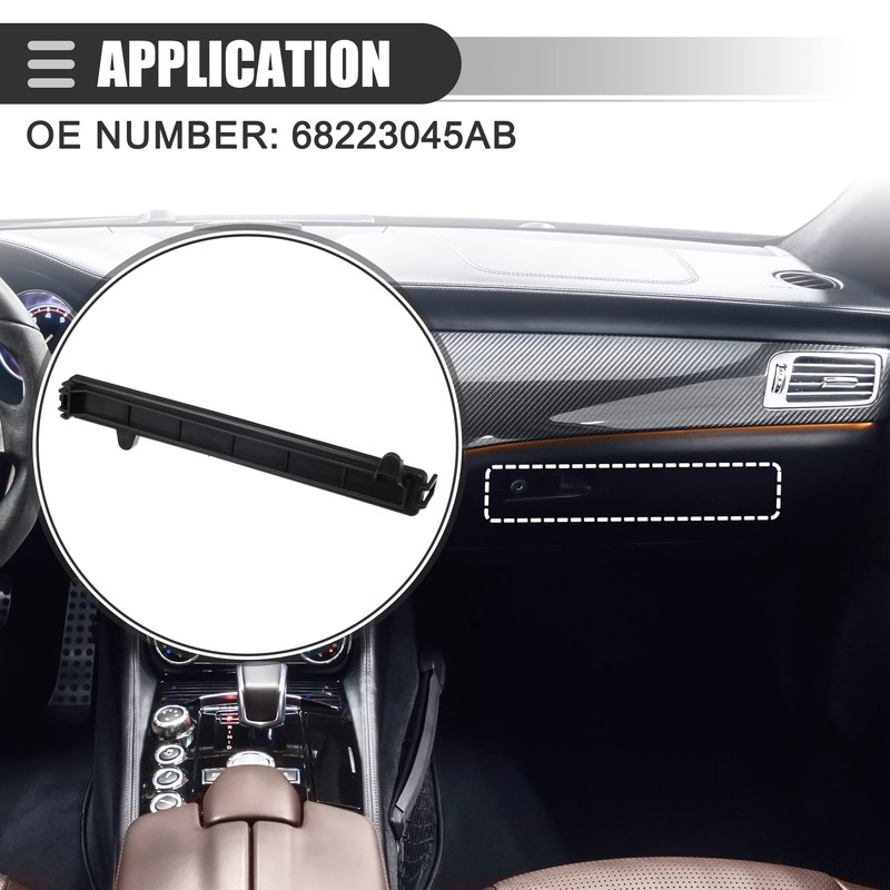 Motoforti Cabin Air Filter Cover, for Jeep Cherokee 2014-2020, Plastic,