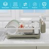 HOMEBOSILY Dish Drying Rack - 304 Stainless Steel Dish Rack,