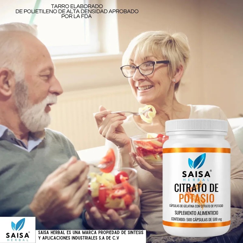 Saisa Herbal Citrato De Potasio En Polvo 500 G Suplemento