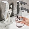 DODAMOUR Toothbrush Holder with Drainage for Bathroom, 3 Slots Toothbrush