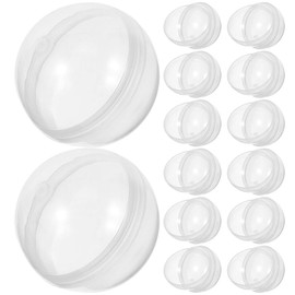 Alipis Clear Plastic Fillable Ornaments Balls 50pcs 38MM DIY Easter Decorative Ball Round Vending Machine Surprise Toy Containers for Easter Spring Party Favor Prize