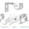 4 Pcs Curtain Pole Brackets Heavy Duty Adjustable for 25mm