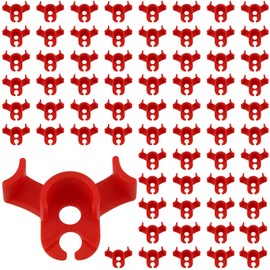 KEILEOHO 70 PCS Low Stress Training Clips, Plant Bender Clips, Plant Stem Training Clips, Plant Training Clips for Plant, Red