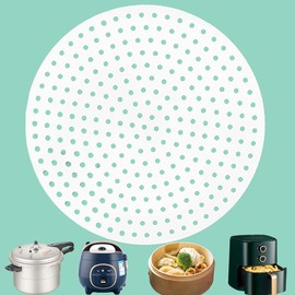 Multipurpose Silicone Liner for Steamer, Air Fryer, Pressure Cooker: Upgraded Reusable Air Fryer Liners, Silicone Baking Mat Steamer Liner, AirFryer Accessory Parchment Paper Replacement 6"-12"