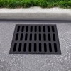 DOONARCES 19.7x19.7'' Outdoor Drain Cover Black Cast Iron Drain Grate