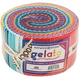 Gelato Ombre Pairs Strips 40 2.5-inch Strips Jelly Roll Maywood Studio