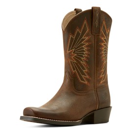 ARIAT Youth Decatur Western Boot, Honey Bee, 2