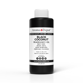 Black Coconut Fragrance Oil 2 oz. Perfume Skin Oil, Scented Oil, is Great for Candles, Bath Bombs, Body Butters, Creams & Lotions. Few Drops in The Diffuser, Burners, or Warmers.