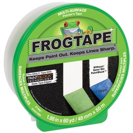 FROGTAPE 143177 CF 120 Multi Surface Painter's Tape with PAINTBLOCK, Medium Adhesion, 48mm x 55m, Green
