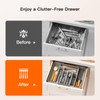 Pipishell Silverware Drawer Organizer, Expandable BPA-Free Kitchen Utensil Storage Tray