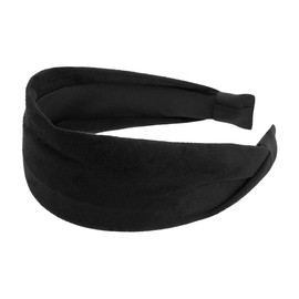 axy Wide Headband with Light Flannel Beautiful Women's Headband Hair Accessories Hair Band Hairband HR10A (Black)