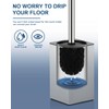 HOUHA Toilet Brush Stainless Steel with Toilet Brush Holder, 2