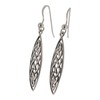 Touch Jewellery 925 Sterling Silver Celtic Lens Drop Earrings