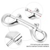 Double Carabiner, Double-Sided Carabiner Hook, Silver Durable Stainless Steel, Double-Sided