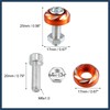 INFINAUTO 20 Pcs Aluminum Alloy License Plate Bolt Screw Nuts