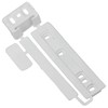 SPARES2GO Door Plastic Mounting Bracket Fixing Slide Kit Compatible with