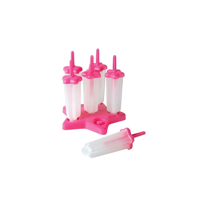 Avanti Star Ice Block Moulds 6-Pieces Set Pink