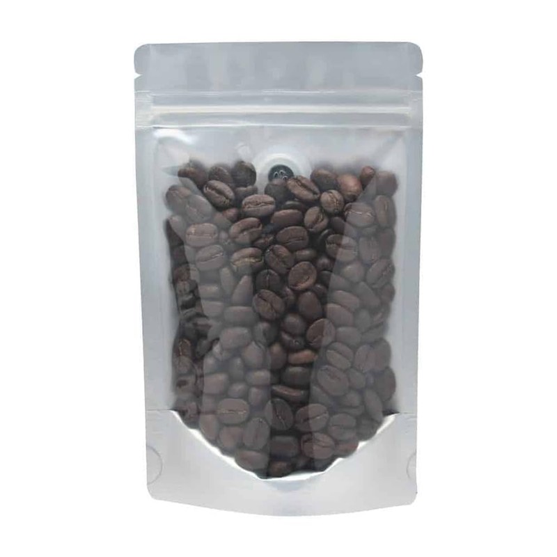 AwePackage High Barrier 16 oz SILVER/CLEAR Foil Stand up Coffee