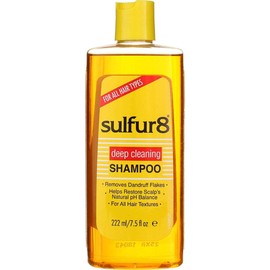 Sulfur8 Deep Cleaning Shampoo Anti Dandruff Soft Manageable Hair 7.5oz Pack of 3