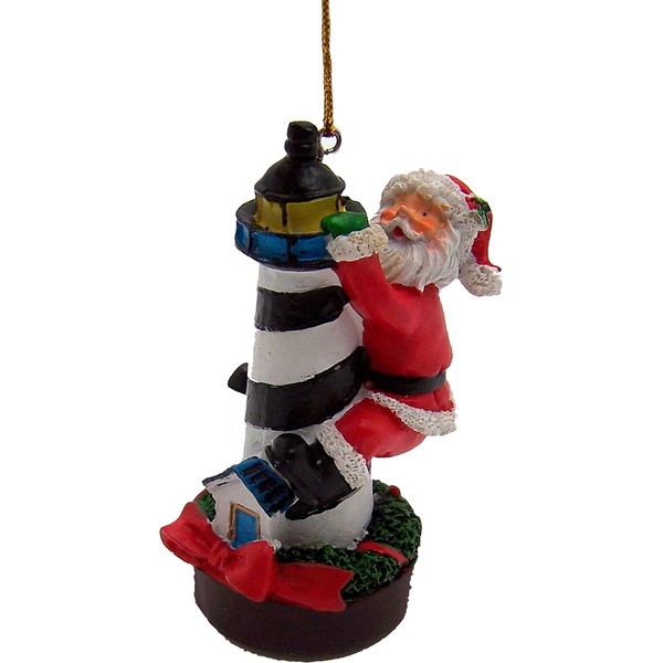 Wowser Adorno de Navidad con temática náutica de Papá Noel