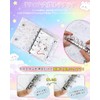 Cymidreke Sealing Notebook, Plastan, Transparent, Size, Mini Binder, 20 Refills,