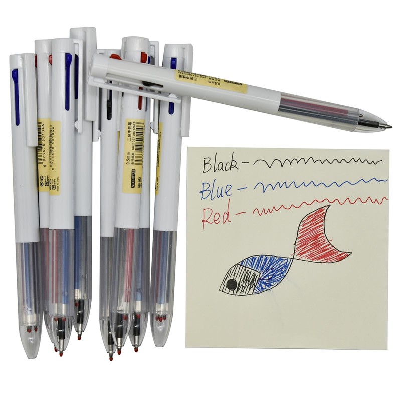 Maydahui Fashionable 3 Colors, Multi-functional Ballpoint Pen, Set of 8,