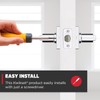 Kwikset Casey Interior Passage Door Handle Lever Polished Chrome Non-Locking