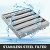 Pack 6 Commercial Hood Filters 430 Stainless Steel 19.5W X