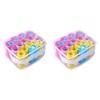 Baluue 40 Rodillos Para Cabello Plástico Multicolor 2.75X1.61X2.99In Rulos Sin