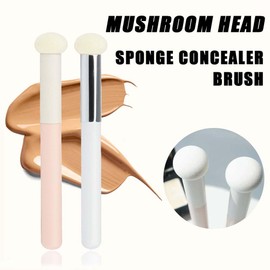 2 Packs Makeup Brush Mushroom Head Sponge Powder Makeup Sponge Brush Cosmetic Blender Sponges Foundation Beauty Brush for Women and Girls