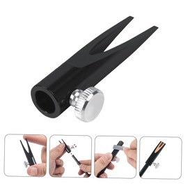 Eyebrow Sharpening Tool Cosmetic Pencil Sharpener Beauty Makeup Tool Eyeliner Sharpener Pencils for Kids Handheld Sharpener Wood Tools Aluminum Alloy Cylinder Card Slot