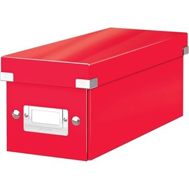 Leitz WOW Storage Box, Red Storage Box, Click and Store Range, 60410026